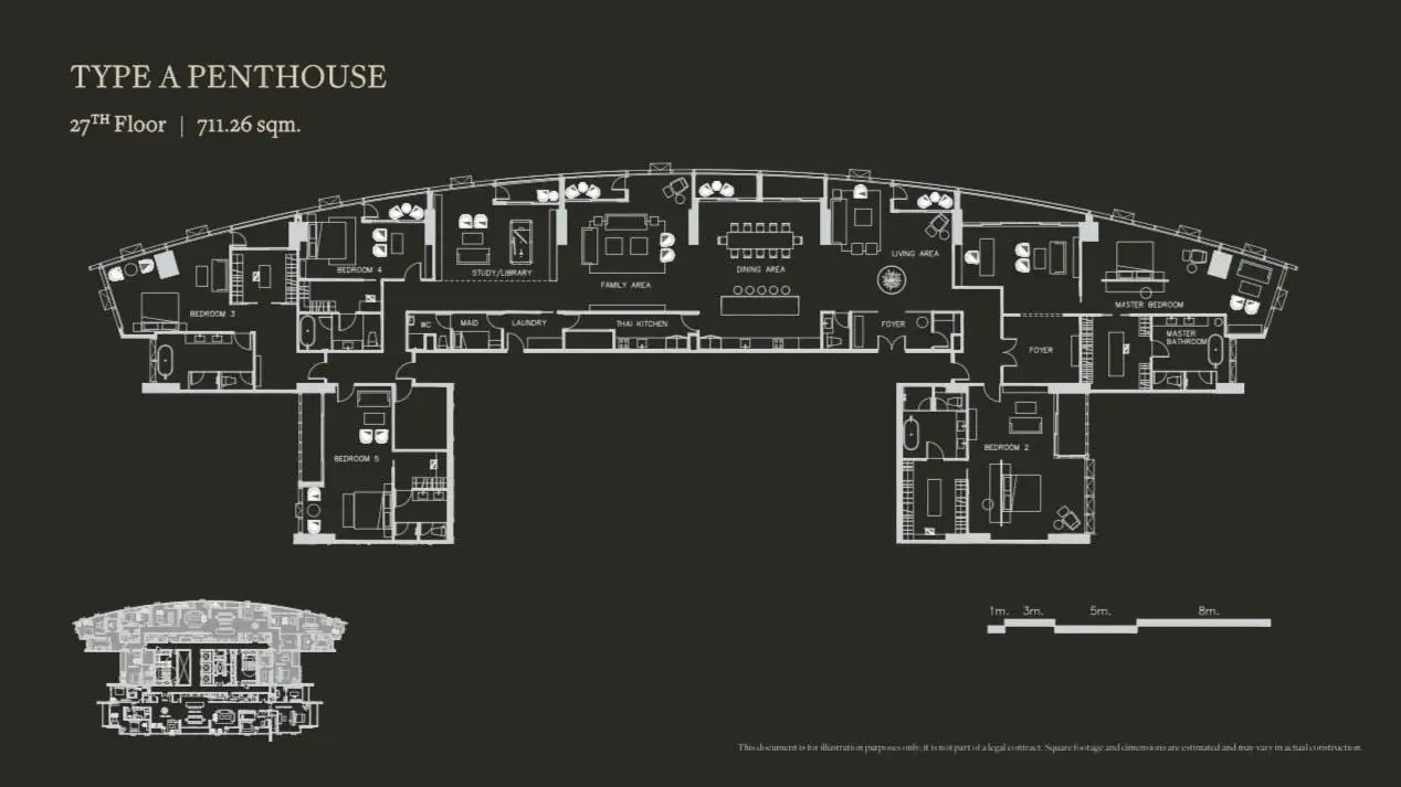 The River 5 bedroom penthouse for sale